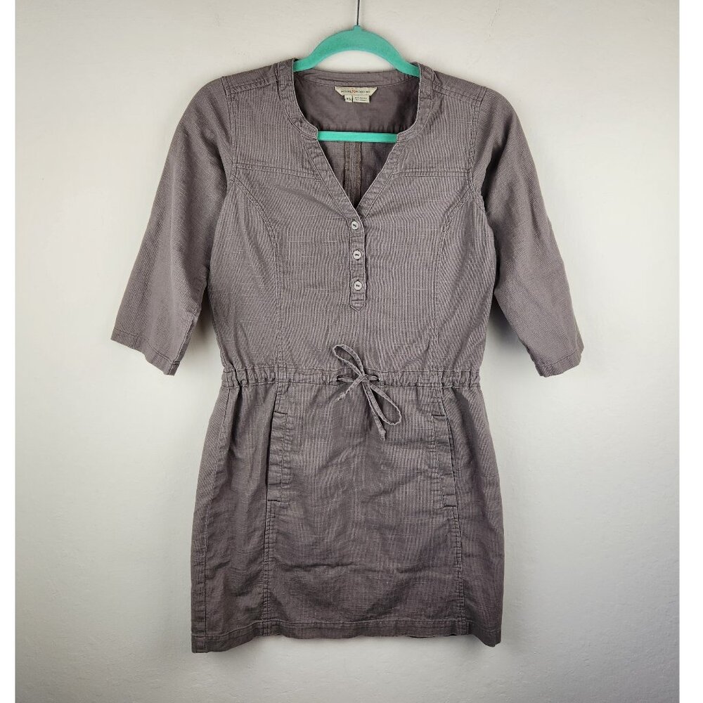 Royal Robbins Cotton Twill 3/4 Sleeve Utility Dress sz XS